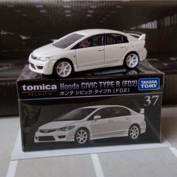 ✅COD Tomica Premium 37 Honda Civic Type R Fd2 Putih Ban Karet Bnds Cakram Berkualitas