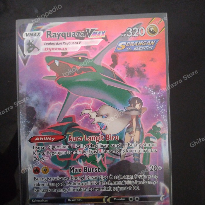 ✅New Rayquaza Vmax Csr 252/184 Pokemon Vmax Klimaks Bisa Gojek