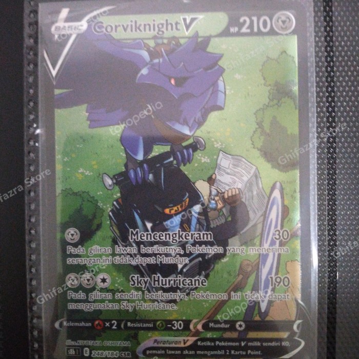 ✅New Corviknight V Csr 248/184 Pokemon Vmax Klimaks Terbatas