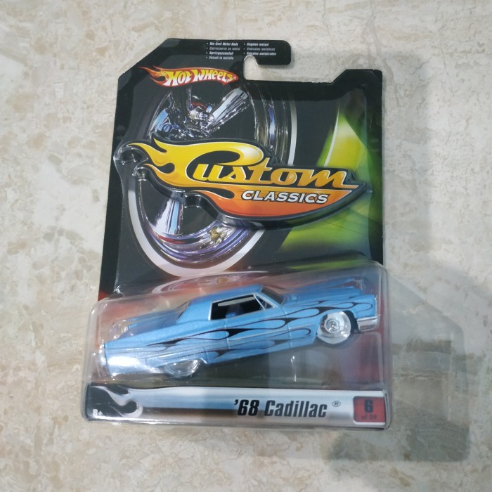 ✅COD Hotwheels 68 Cadillac 1:50 Custom Classic Ban Karet Tampo Keren Rare Terbatas