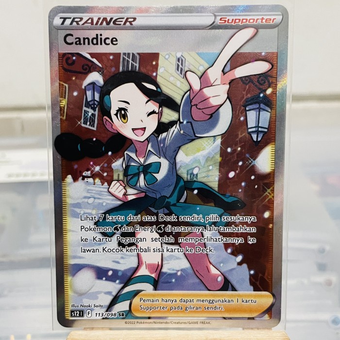 ✅New Candice Sr Secret Rare Kartu Pokemon Tcg Indonesia Trainer Bisa Sameday