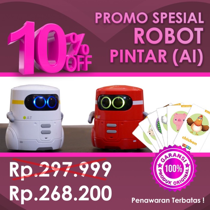 ✅New Mainan Anak Pintar Interaktif Robot Edukasi Bicara Limited