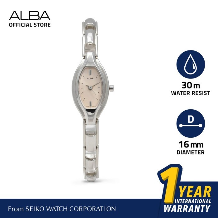 ✅Ori Jam Tangan Wanita Alba Quartz Stainless Steel Ac3A95 Ac3A95X1 Ori Bisa Gojek