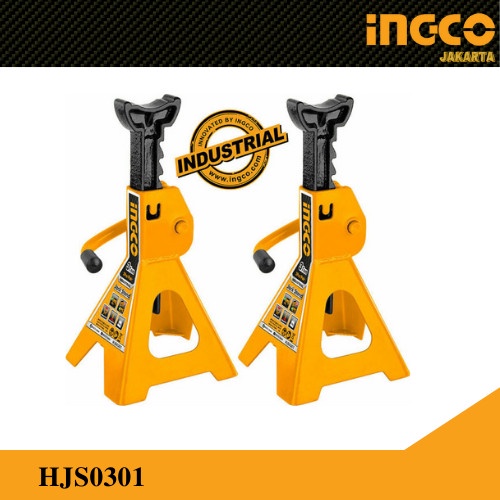 Cod Jack Stand Set 2-Pcs (3 Ton) Ingco Hjs0301 - Tahanan Ganjalan Dongkrak Kode Ema025