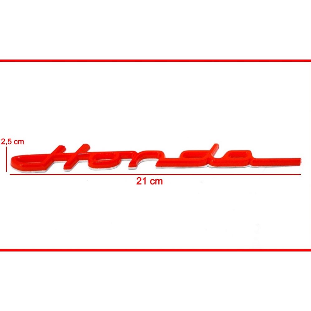 Berkualitas Emblem Logo Honda/emblem honda latin/Warna Merah Hitam Biru Chrome Gold Carbon  Qualty/S