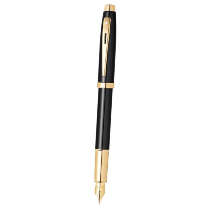 

✨Sale Sheaffer® Sgc100 - 9322 Glossy Black 22K Gold Plated Fountain Pen Berkualitas