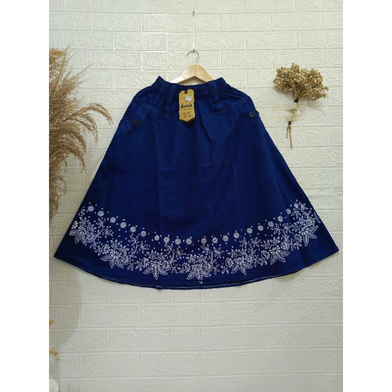 Rok Jeans Payung Dek, Rok Jean Payung 3/4, Rok Jeans Payung 7/8, Rok Jeans Motif, Rok Jeans Sablon,