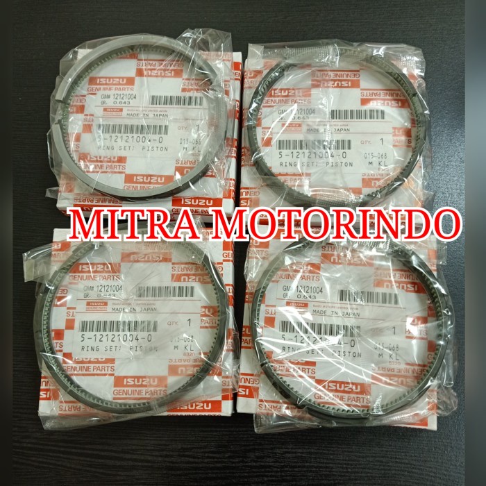 Cod Ring Piston Ring Seher Isuzu 4Bc2 Tld56 Std Type A 5-12121-004 Kode Hm059