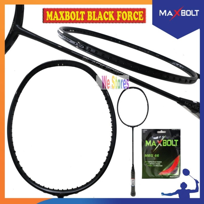 [New Ori] Maxbolt Black Force Raket Badminton Maxbolt Black Force Diskon
