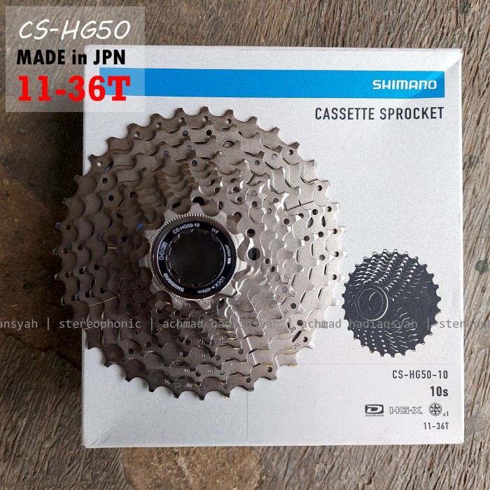 [New Ori] Shimano Sprocket Cs-Hg50 10 Speed 11-36T Sprocket 10Sp Shimano Cs Hg50 Terbatas