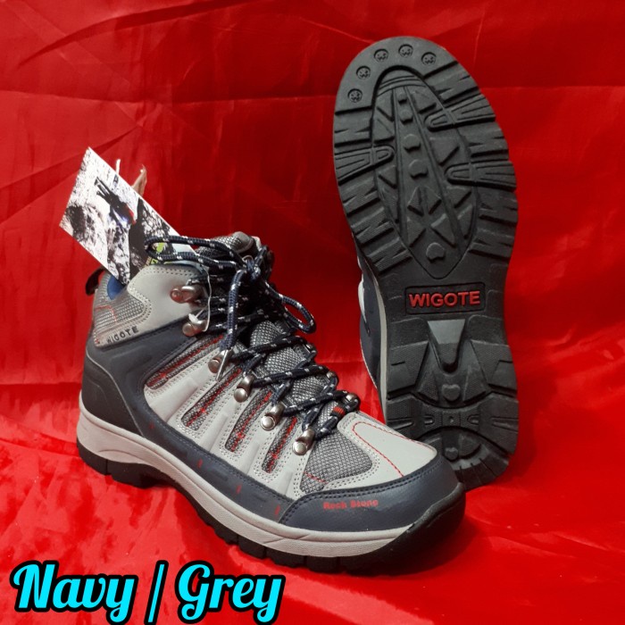 [New Ori] Sepatu Gunung Hiking Outdoor Wigote Rock Stone Original Bisa Sameday