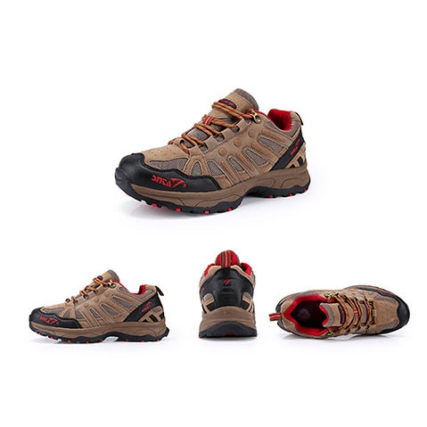 [New Ori] Hiking Shoes Snta 434 Brown Red Sepatu Gunung Snta Pendek Original Berkualitas