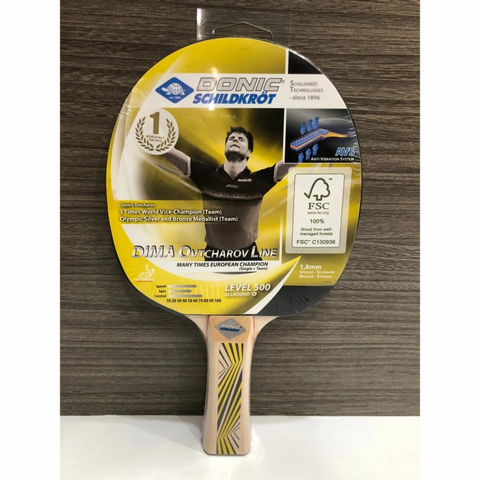 [New] Bat Pingpong Donic Schildkrot Dima Ovtcharov Line Level 500 Ori 100 Diskon