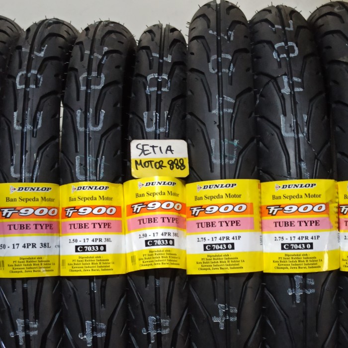 BAN LUAR DUNLOP 225 250 275 - 17 TT900 BAN LUAR MOTOR RING 17 ORIGINAL BEST QUALITY