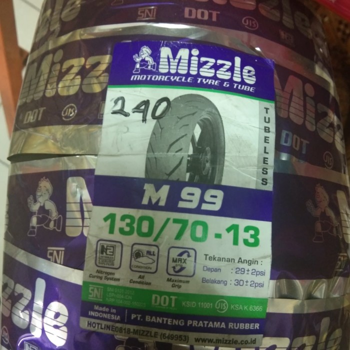 MIZZLE 130/70-13 M99 BAN BELAKANG YAMAHA NMAX TERMURAH ORIGINAL BEST QUALITY