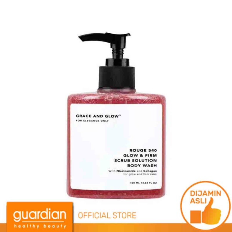 Grace and Glow Peony Rouge 540 Glow & Firm Scrub Solution Body Wash 400Ml