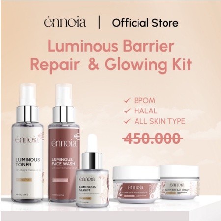 [Original] Ennoia Skincare Luminois Series - Paket 5 Items Diskon