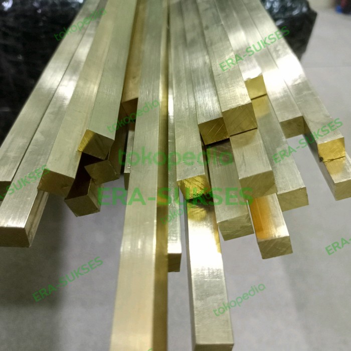 Promo Inlay Kuningan 10X10X2500Mm Kuningan Kotak As Kotak Kuningan