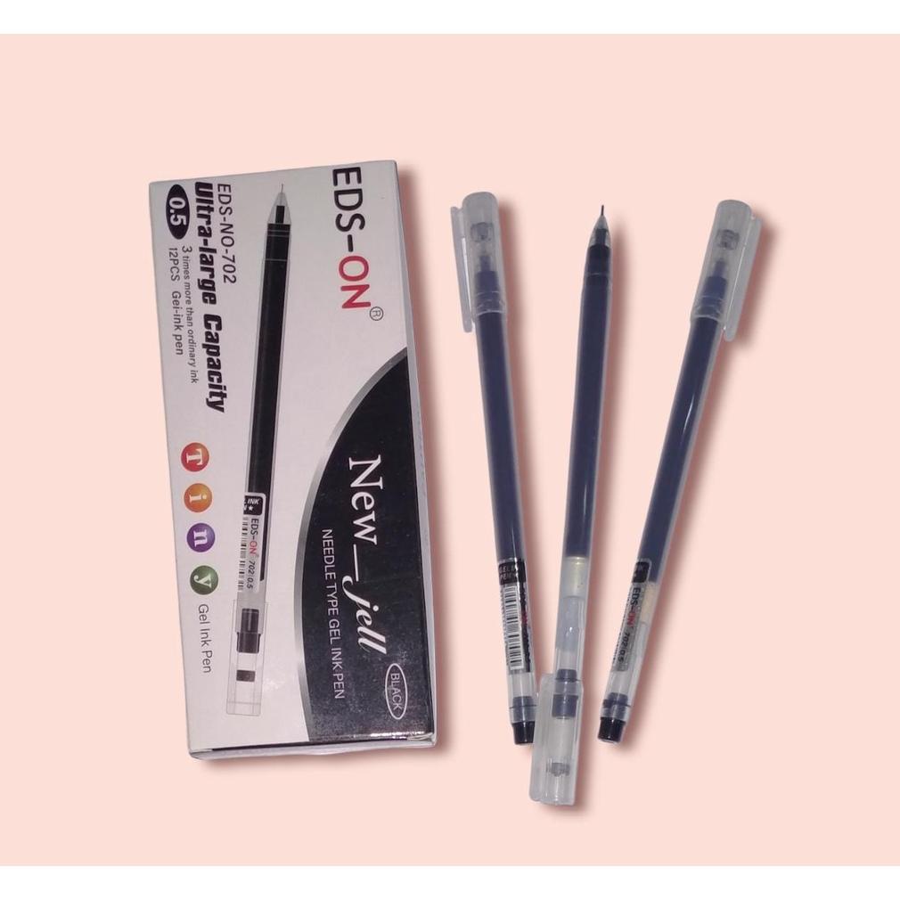 

PULPEN GEL UJUNG LANCIP 0.5 MM PUTIH PEN JEL BALLPOINT POLOS NEDDLE TIP MURAH