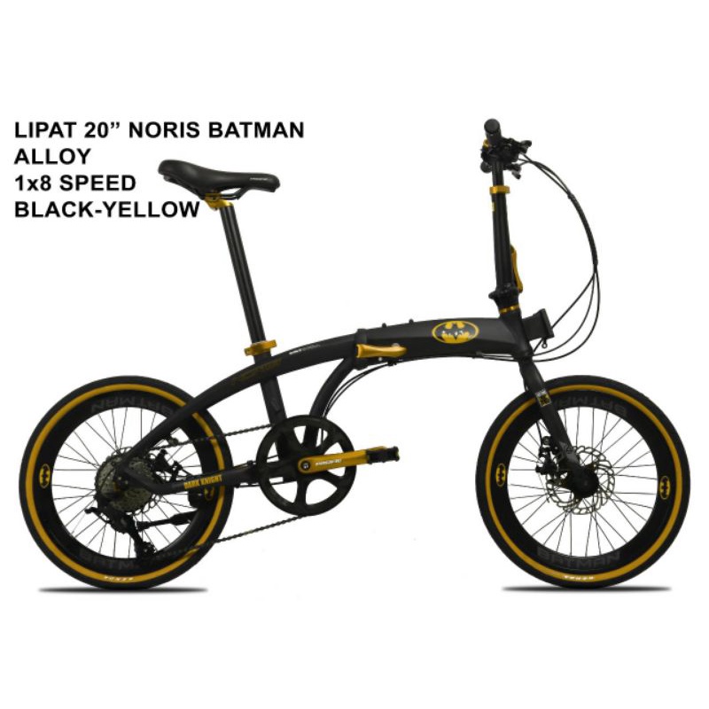 Sepeda Lipat Ukuran 16 Pacific Noris Batman Alloy Murah Berkualitas / Sepeda Lipat Noris Batman Pacific