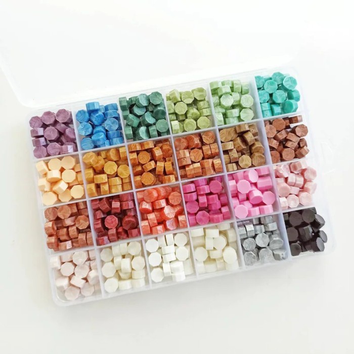 

Gaya 6X4 Total 3 Set Pilihan (Sesuai Gambar) Wax Beads Seal Slot Vintage
