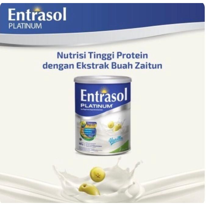 

ENTRASOL PLATINUM - Susu Lansia - Coklat - Kaleng 400 gram