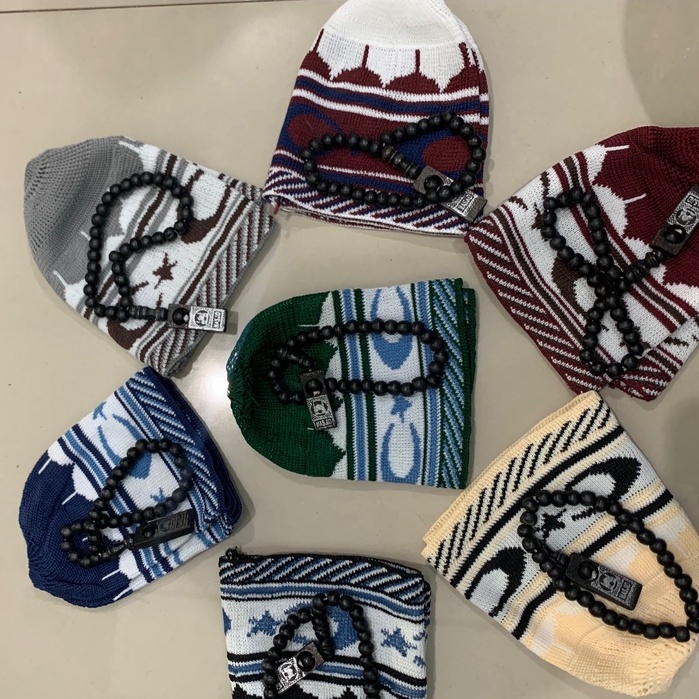 (PAKET) PECI RAJUT AMBANI PREMIUM TURKI EKSKLUSIF PALESTINA POLOS MOTIF ANNUR OLEHOLEH HAJI UMROH SO