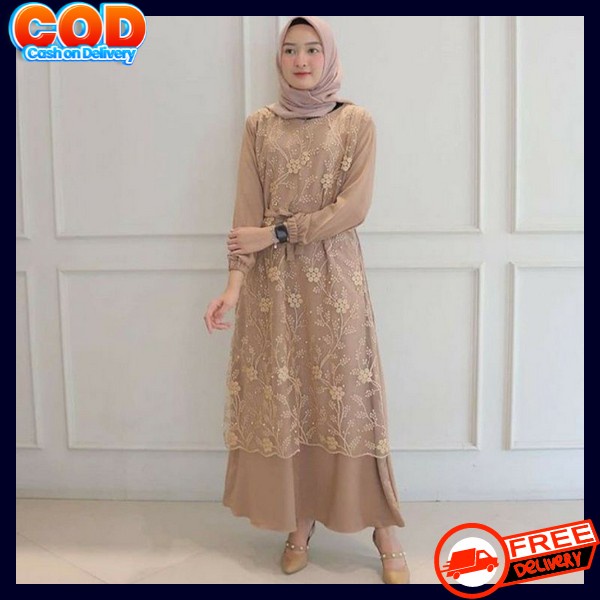 Gamis Kondangan Gmis Wisuda Ghamis Breasmaid Cocok Untuk Model Baru Dresh Baju Hari Raya Idul Fitri 