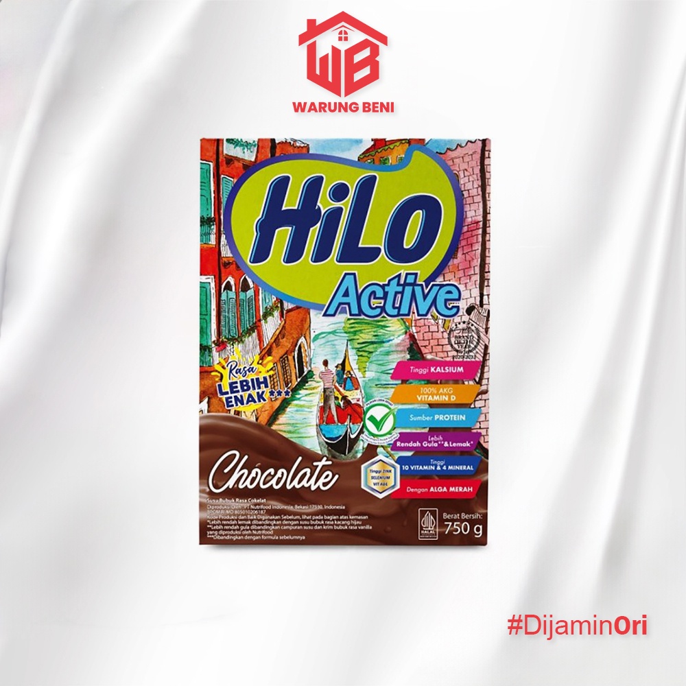 

HiLo Active Susu Dewasa Tinggi Kalsium Chocolate 750 gr