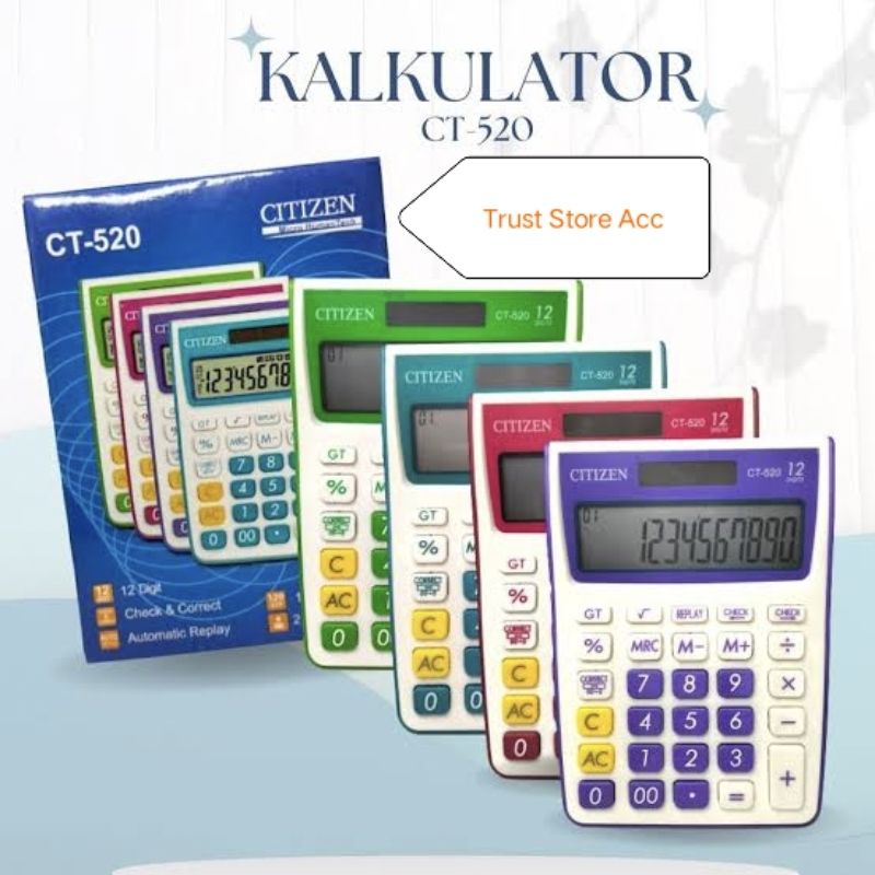 

Kalkulator 12 Digit Citizen CT 520