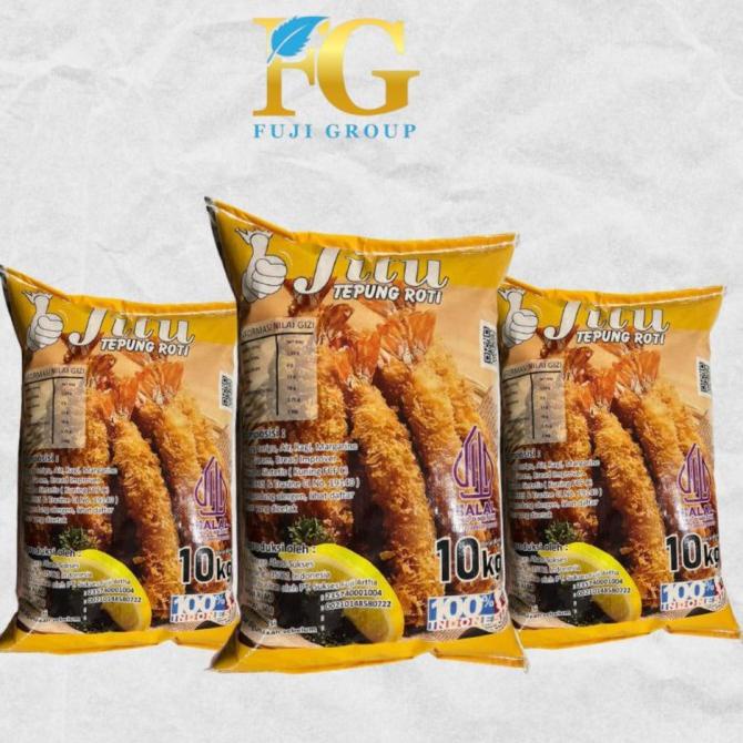 

Grab Gojek Only Tepung Roti Mix JITU / Breadcrumb Mix 10kg (1Sak) JITU Baru!!!