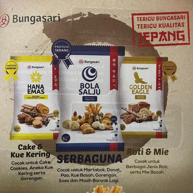 

Tepung Terigu Bola Salju 10x1kg - Protein Sedang Ready Stok zp 1076
