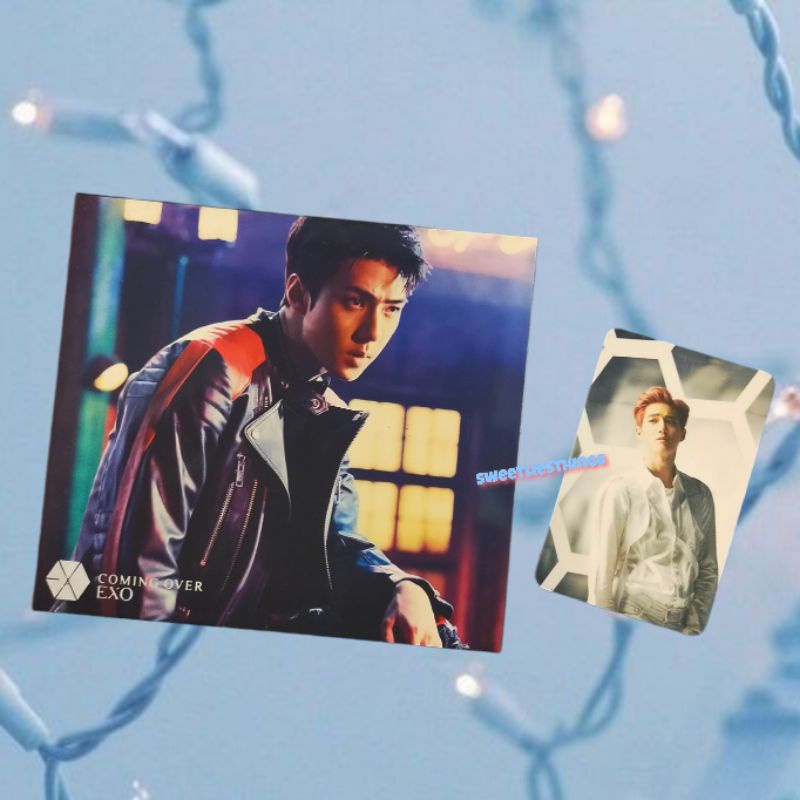 ALBUM EXO COMING OVER JAPAN COVER SEHUN PHOTOCARD SUHO PC