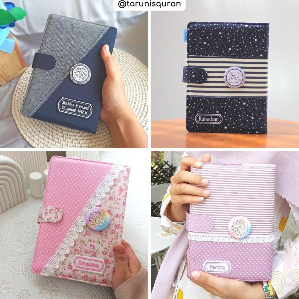 

Baru - Sampul Al Quran A5 Custom Sampul Bordir Nama / Katalog A5 SPL !!
