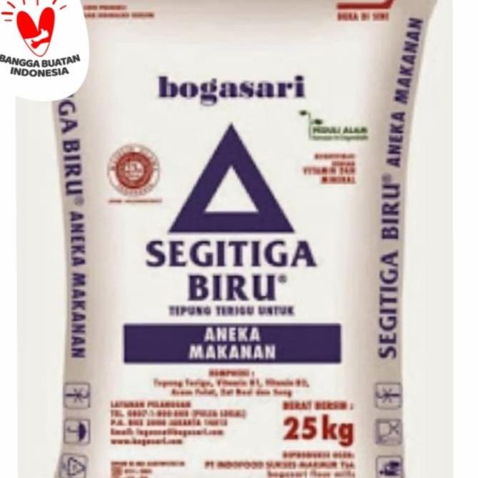 

tepung terigu segitiga biru 25kg gojek Ready Stok zp 1205