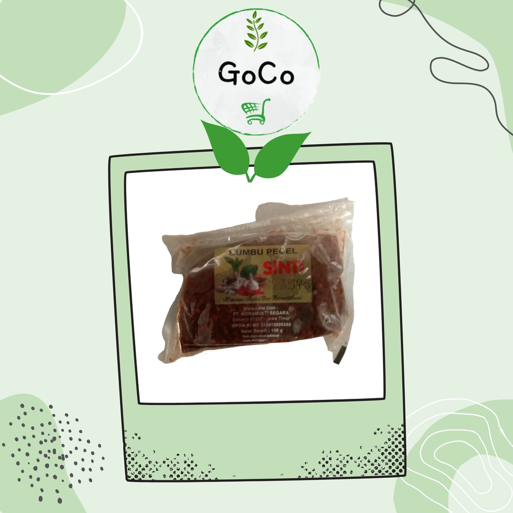 

SINTI | Sambal pecel siap santap | 100 g |Eco-Friendly Packaging by GoCo