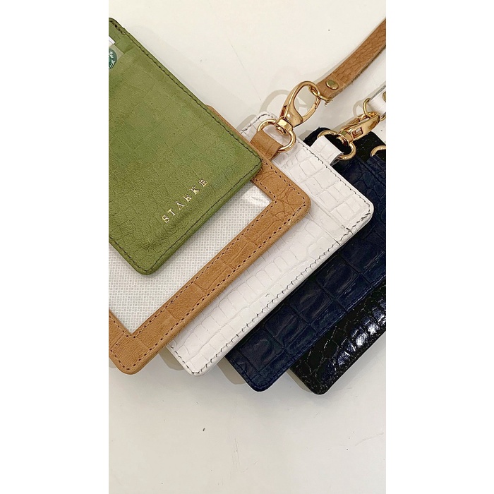 

Name Tag Kulit Asli Id Card Holder Lanyard Kulit Asli Fury Chital Promo Terbaru