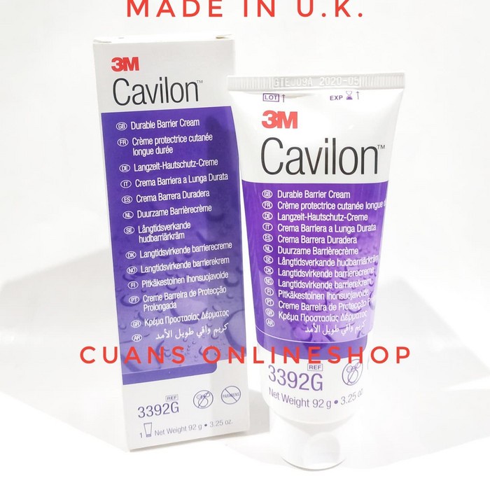 ✅New Ori 3M Cavilon Barrier Cream Besar 92 Gram Code 3392G. Krim Luka Dan Ruam Bisa Gojek