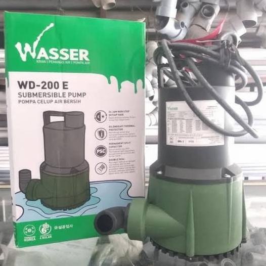 Pompa Celup Wasser Wd-200E Pompa Air Celup Kolam Ikan Waser Bergaransi