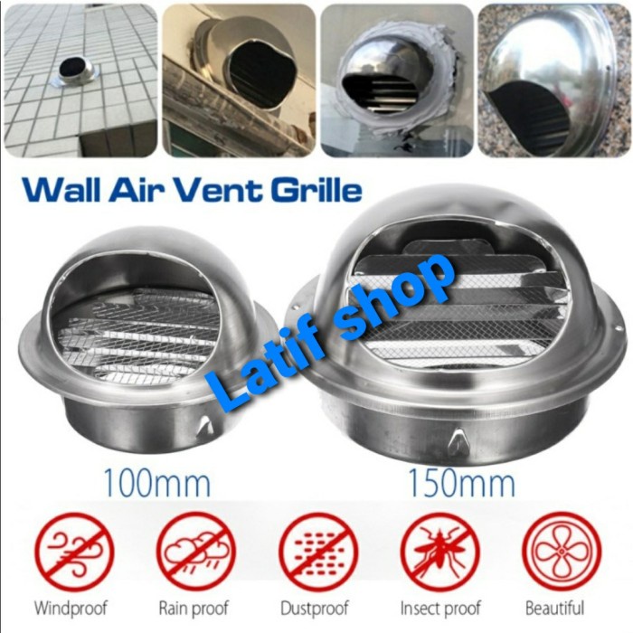 Promo End Ducting 4" Grill Flexible Ducting 4 In /Penutup Ventilasi Cerobong