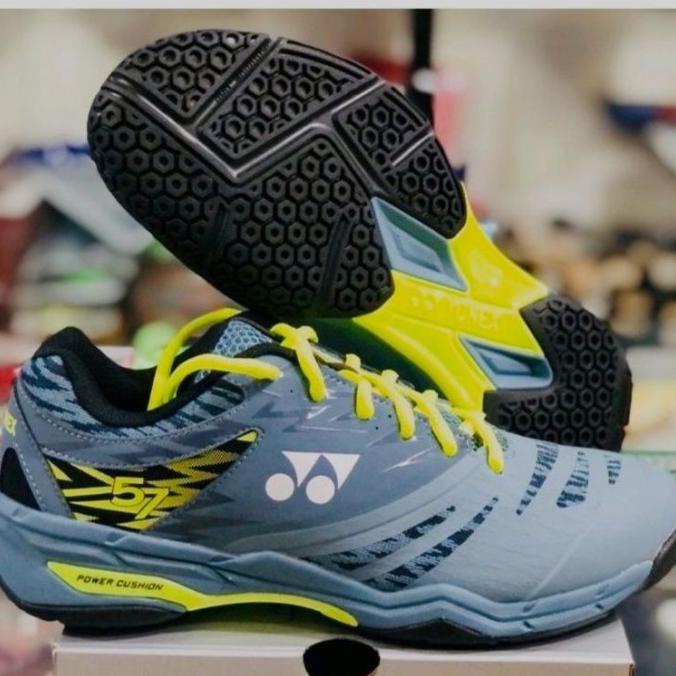 Sepatu Badminton Yonex Shb 57 Ex Blue/Grey Size 35 36 47 Berryandano