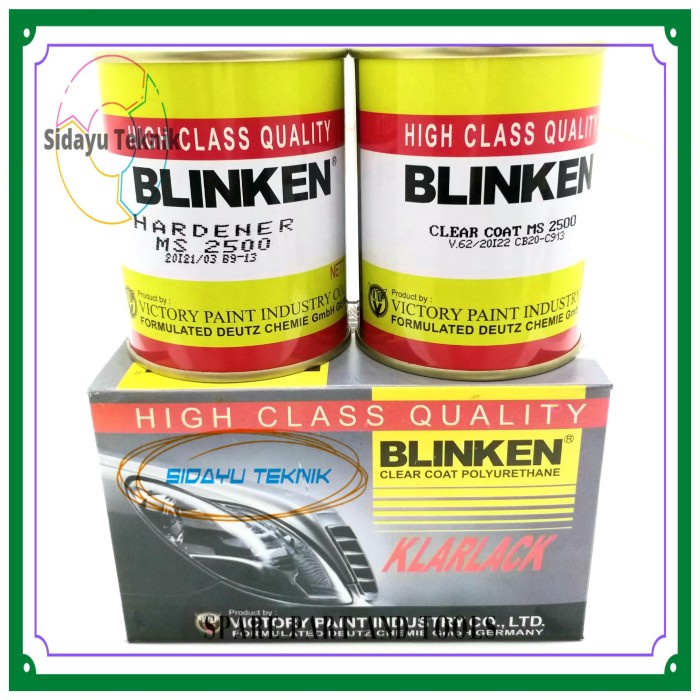 Promo Pernis Clear Gloss Blinken Ms 2500 500Ml