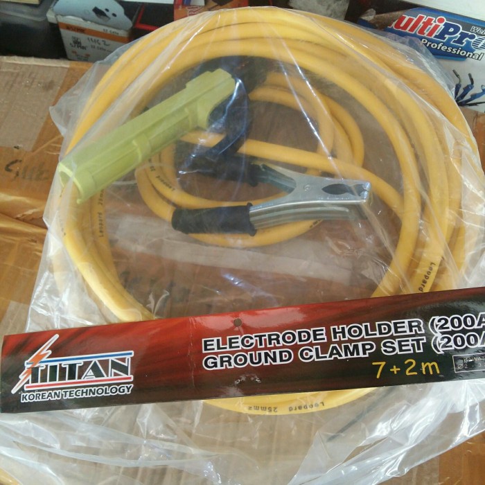 ✅Original Paket Set Tang LasTang Masa Kabel 7 Meter Tang Las Listrik Titan Bisa Gojek