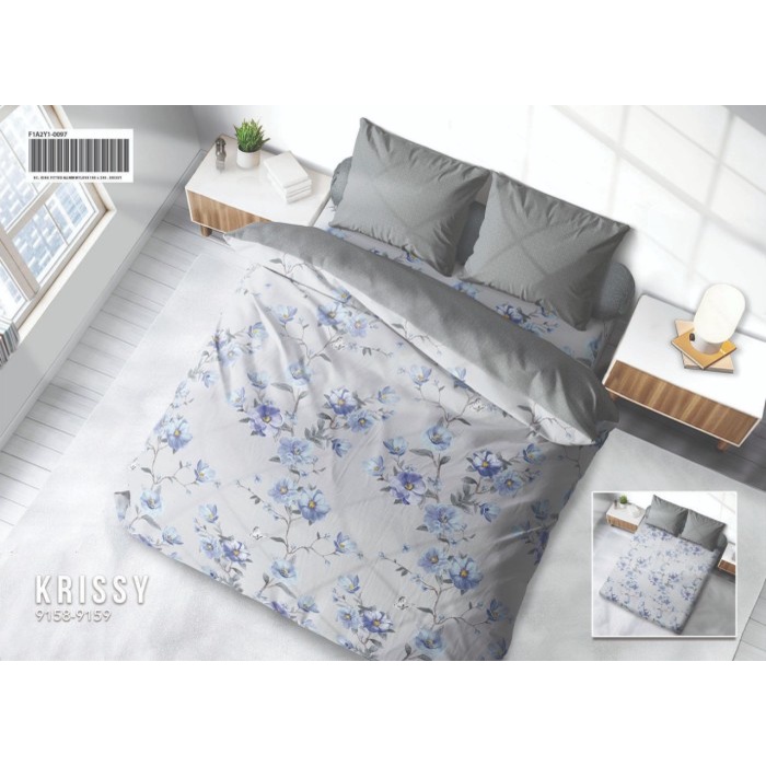[New] Bedcover Amp Sprei Set My Love King 180X200 Corak Krissy Bisa Sameday