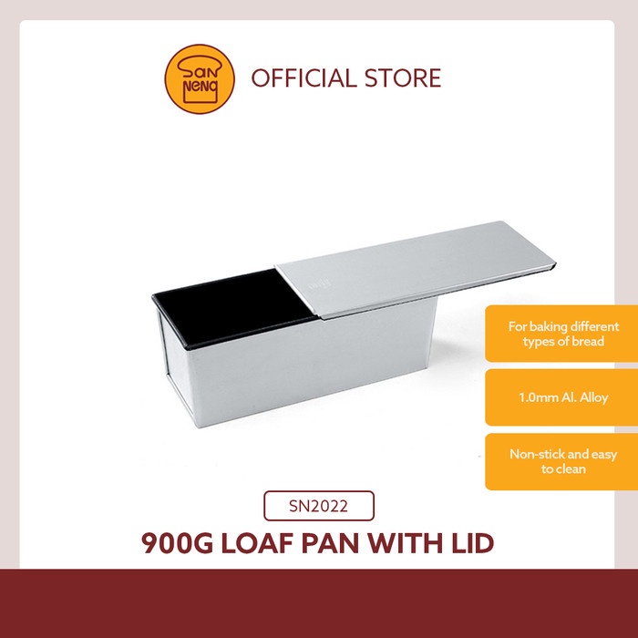 

✨Baru Sanneng Sn2022 - Loaf Pan 900Gr / Loyang Roti Panjang 32.5Cm X 10.7Cm Terbaru