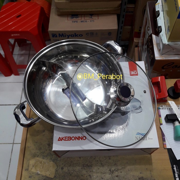 ✨Baru Panci Shabu Shabu 2 Sekat Akebonno Mandarin Duck 30 Cm Bisa Gojek