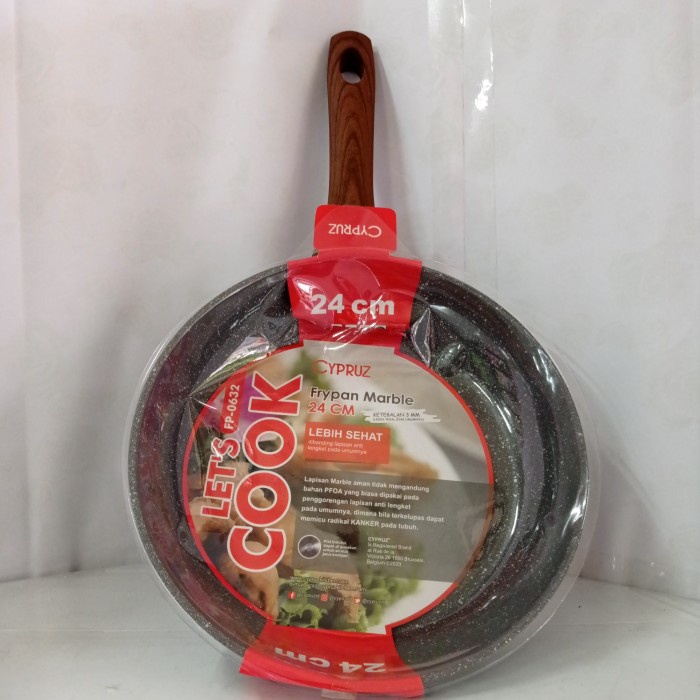 ✨Baru Cyprus Frypan Marble 24Cm / Frypan Teflon Marble Diskon