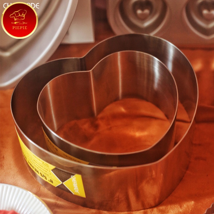 

✅Termurah Cetakan Kue Stainless Hati / Mousse Ring Heart Chefmade - Wk9310 Bisa Gojek