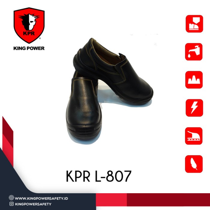 ✨COD Sepatu King Power 807 /Safety Shoes King Power Kpr L-807 Original Bisa Sameday