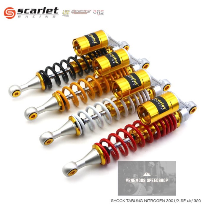 {BEKAS} Shock Tabung Scarlet Racing Nitrogen 3001 SE Ukuran 360Mm Diskon